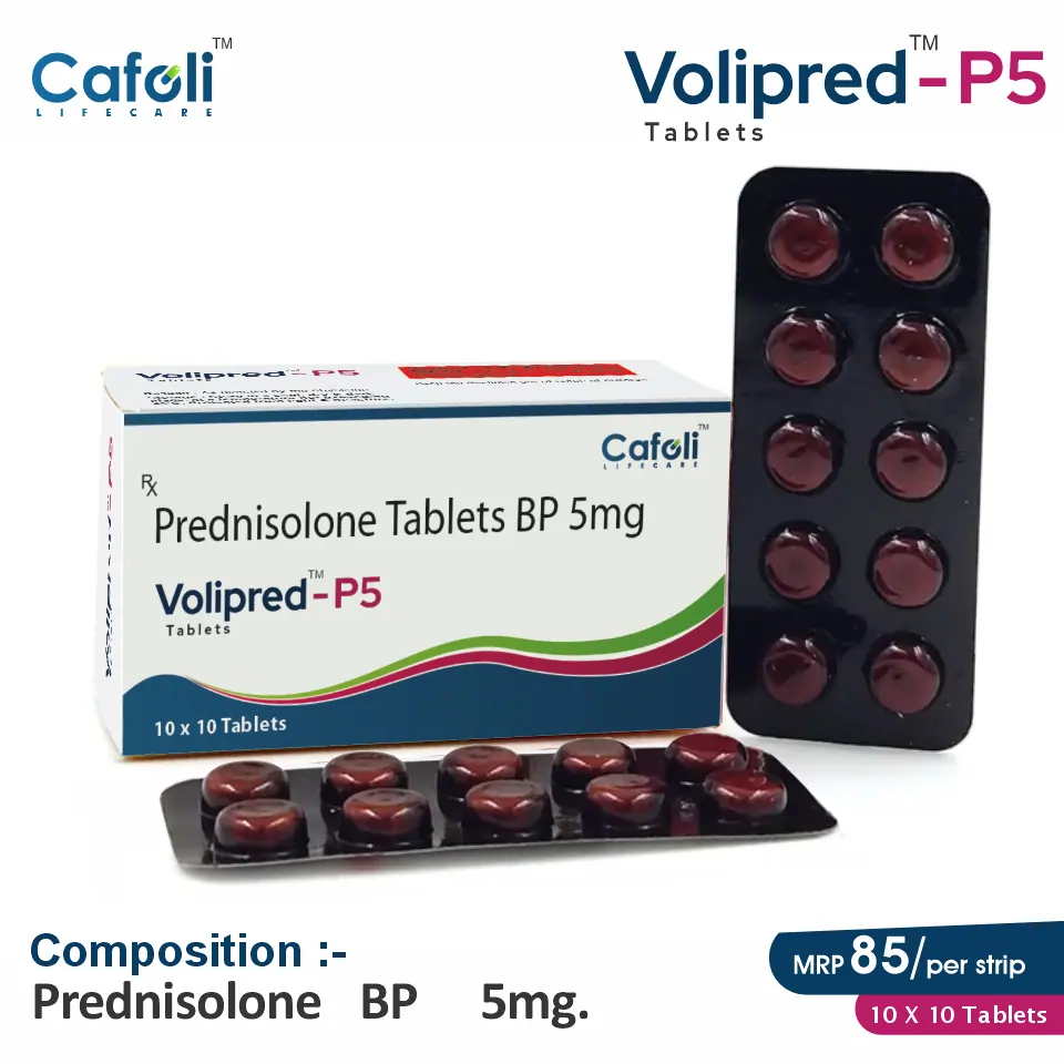 Prednisolone 5mg Tablet at Best Price in PCD Medical Pharma for Anti-Inflammatory Treatment